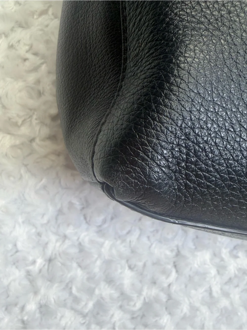 KATE SPADE Black soft Pebbled Leather Shoulder Hobo